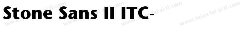 Stone Sans II ITC字体转换